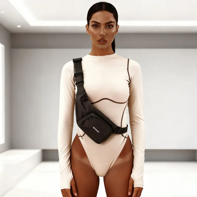 

Women's Long Sleeve Striped Patchwork Bodycon Playsuit Sexy Streetwear Autumn Winter Female Outfit