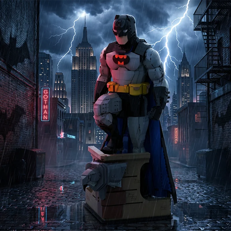 

New 3498pcs Bat Movie Moc Character Buildable Figure Model Building Blocks DIY Idea Assemble Education Toy Collectibles Gifts
