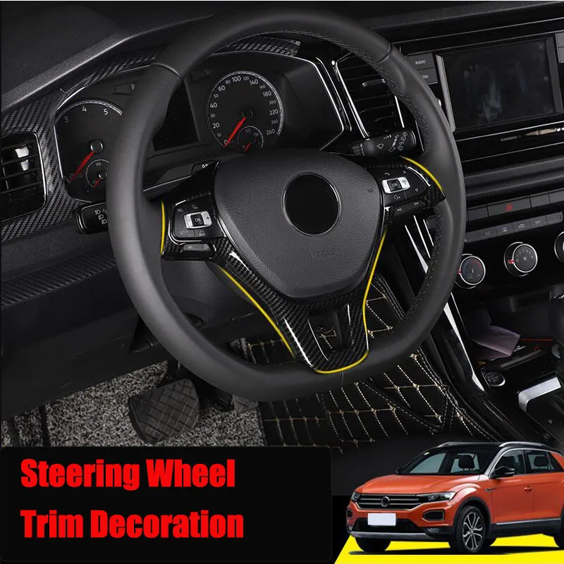 Car accessories Steering Wheel trim For Volkswagen Jetta Golf Sportsvan Golf 7 Polo Caddy Amarok Lavida Passat Tiguan Touran up!