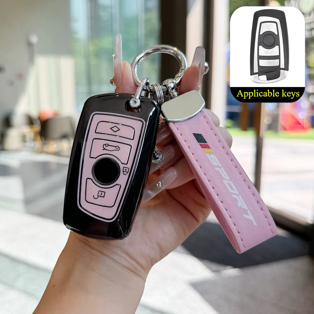 4 Tasten TPU Auto Smart Key Case Cover Passend für BMW 1 3 4 5 6 7 Serie X1 X3 X4 M5 M6 für GT3 GT5 Zubehör