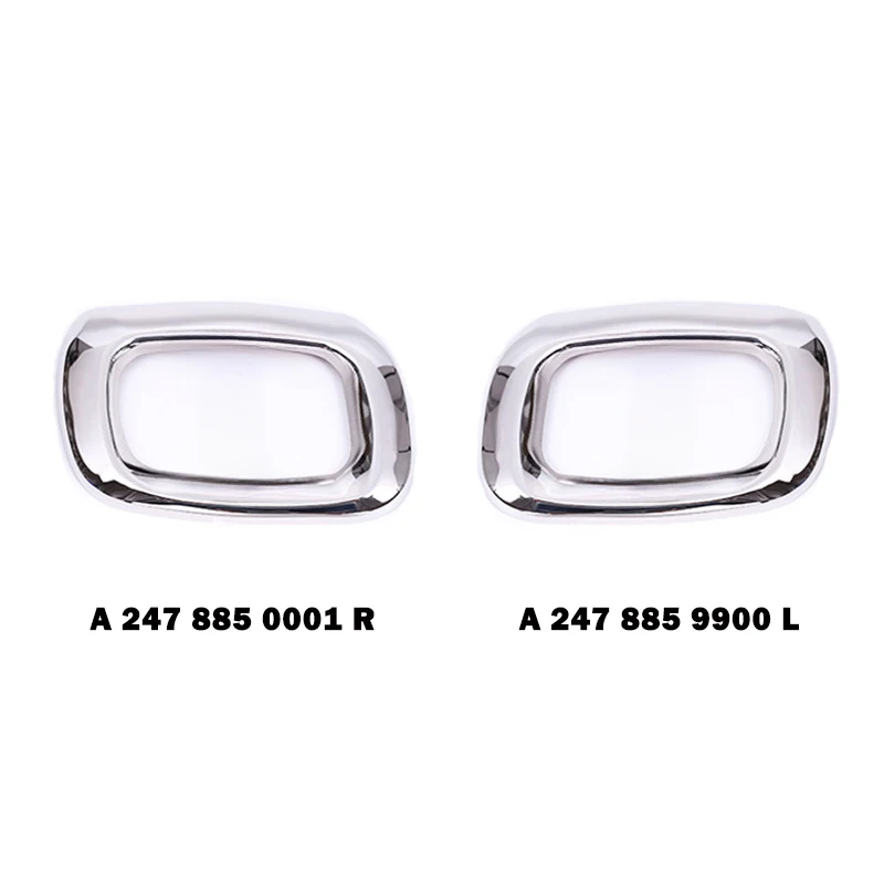 For Mercedes Benz GLB X247 W247 A 2478859900 A2478850001 Exhaust Pipe Cover Rear Bumper Chrome Chromium Trim Accessory