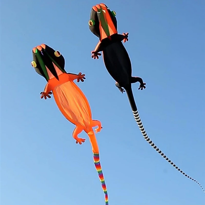 

free shipping 14m gecko kite flying inflatable toys outdoor games profession kite cometas de viento papalote toy sports vlieger