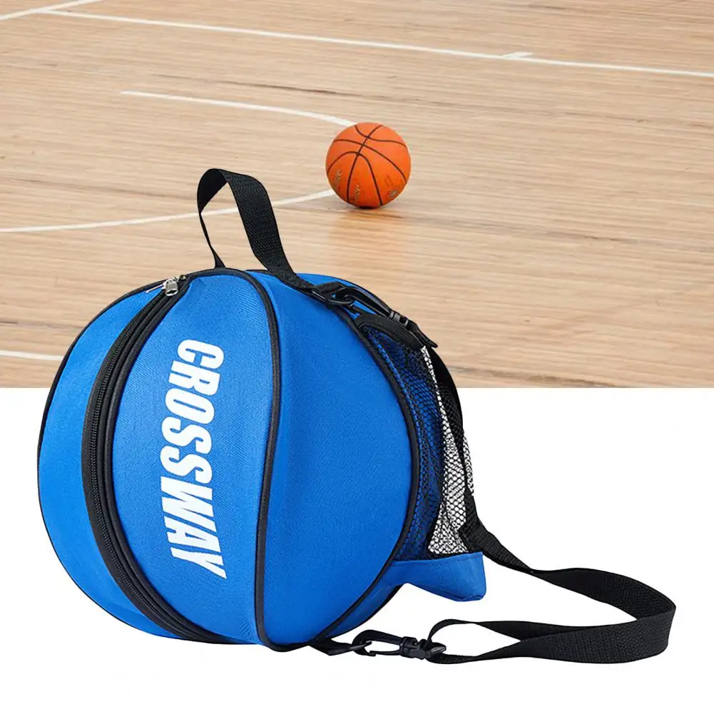 Outdoor Sports Shoulder Soccer Ball Bags Training Equipment Storage Mesh Side Two-way Open Ball Bag Volleyball Basketball Bag