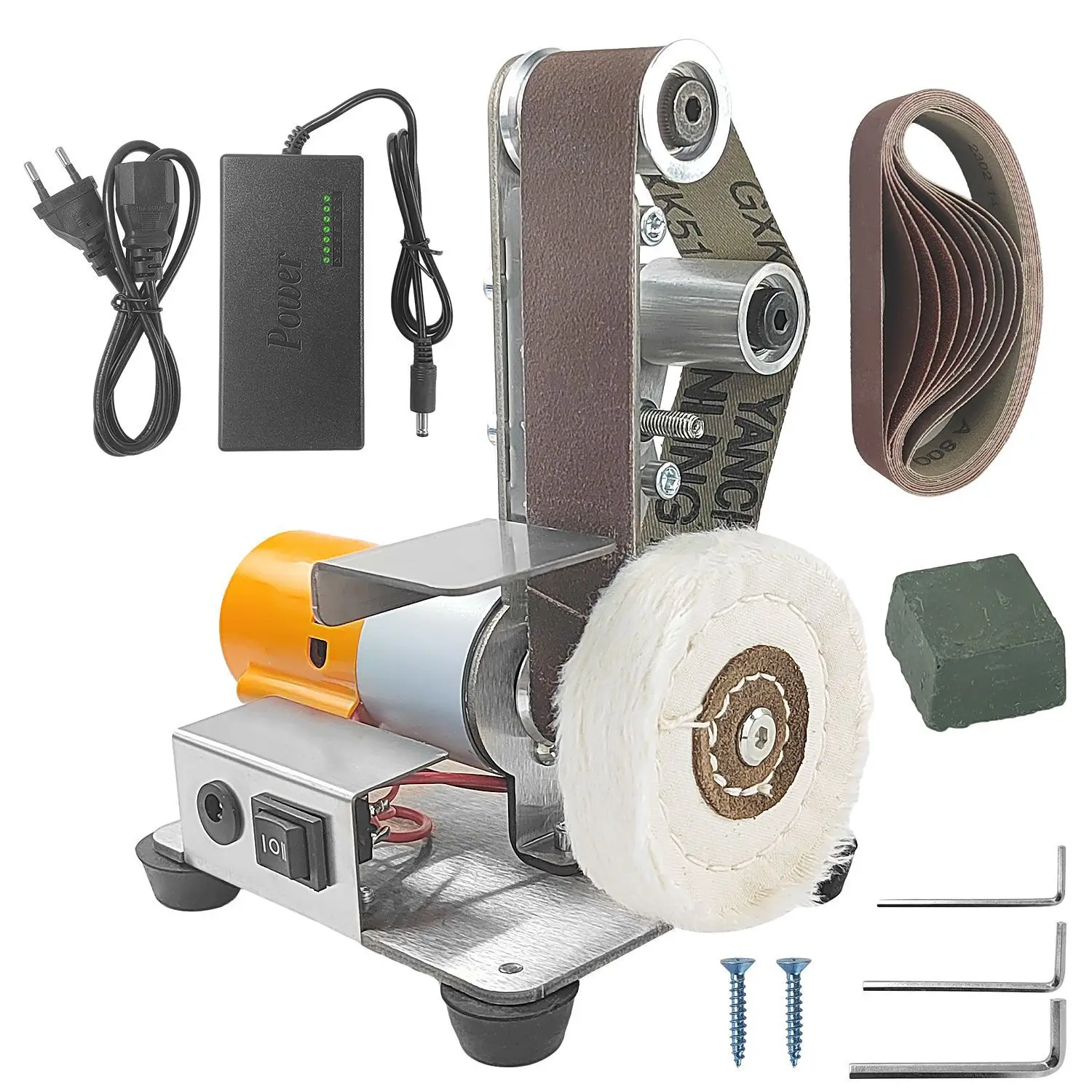 

Шлифовальный станок для парусного круга, мини-электрическая ленточная шлифовальная машина, шлифовальная машина для ножей, полировщик, деревообработка, шлифовка