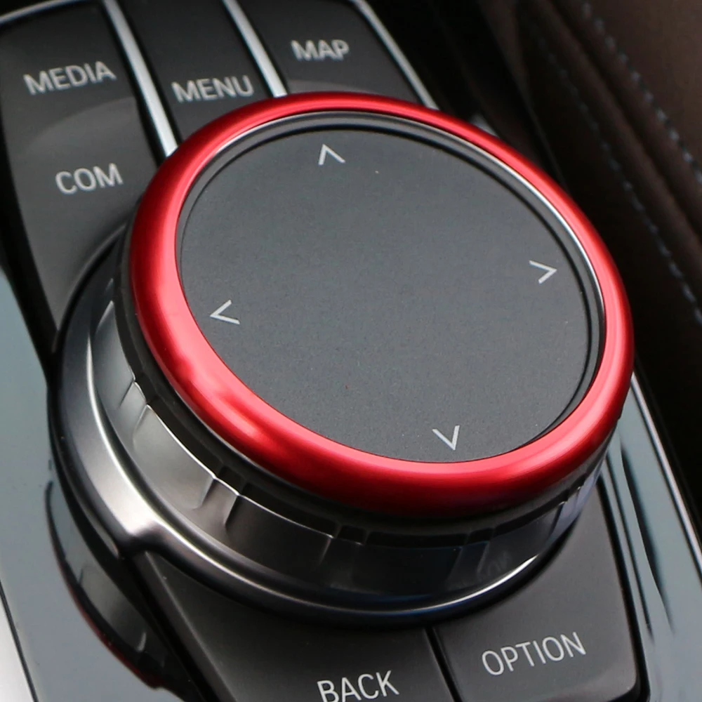 Car Multimedia Media Volume Knob Circle Ring Sticker Trim for BMW X3 G01 X4 G02 2018 2019 2020 2021 2022 Accessories