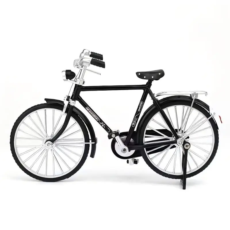 Modèle de vélo en alliage rétro 28 huit barres, jouet, décorations de bureau, cadeau de collection, Sculpture de vélo