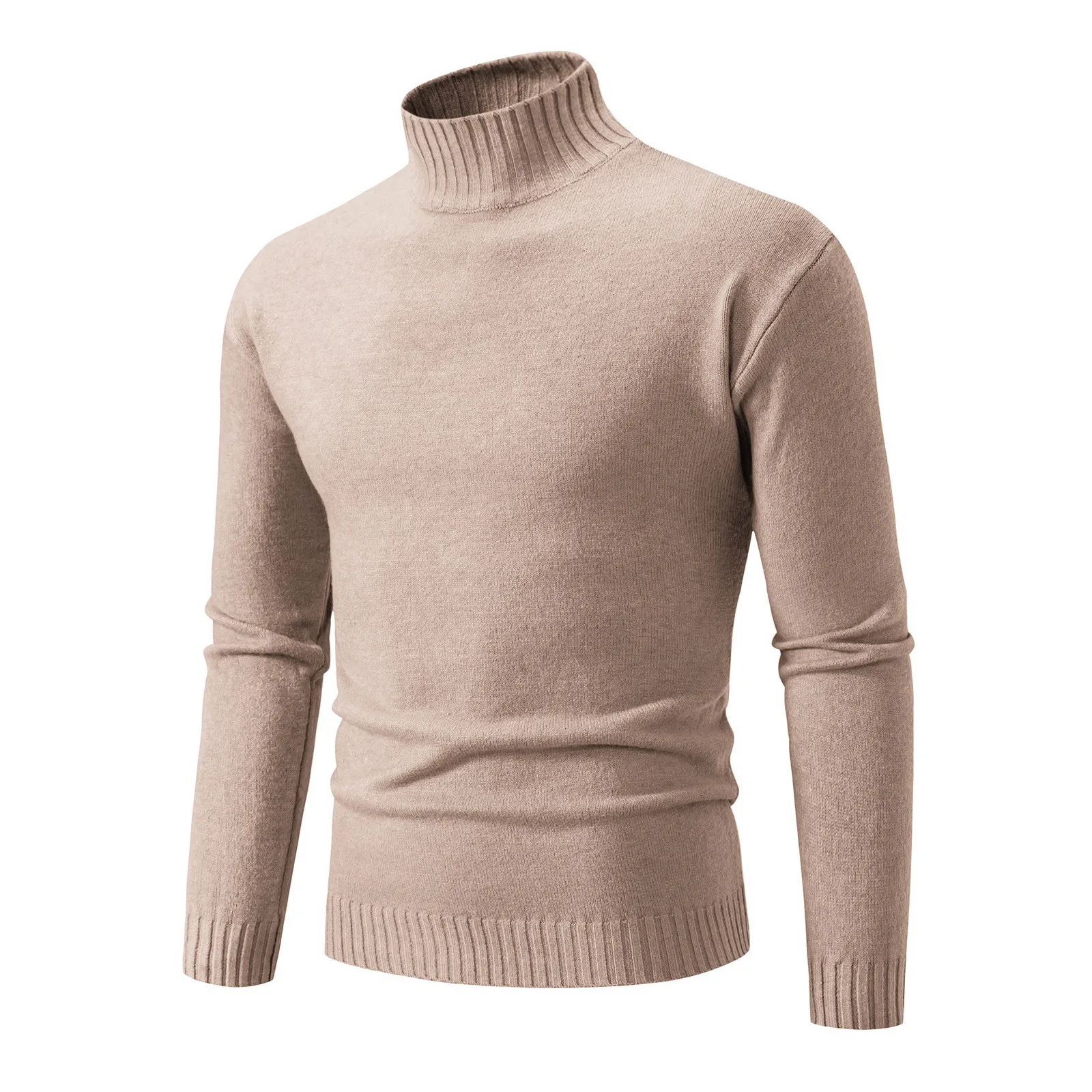 

New Winter Turtleneck Thick Mens Sweaters Casual Turtle Neck Solid Color Quality Warm Slim Turtleneck Sweaters Pullover Men