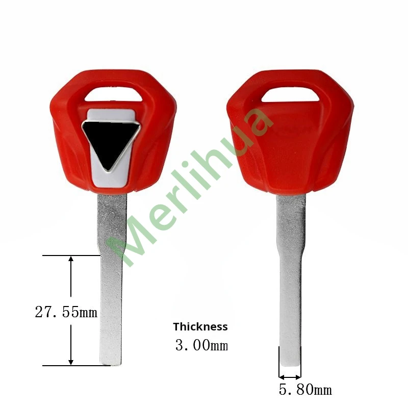 motorcycle key, suitable for: British Triumph chip key blank 675, T100, T900 motorcycle key, key blank.
