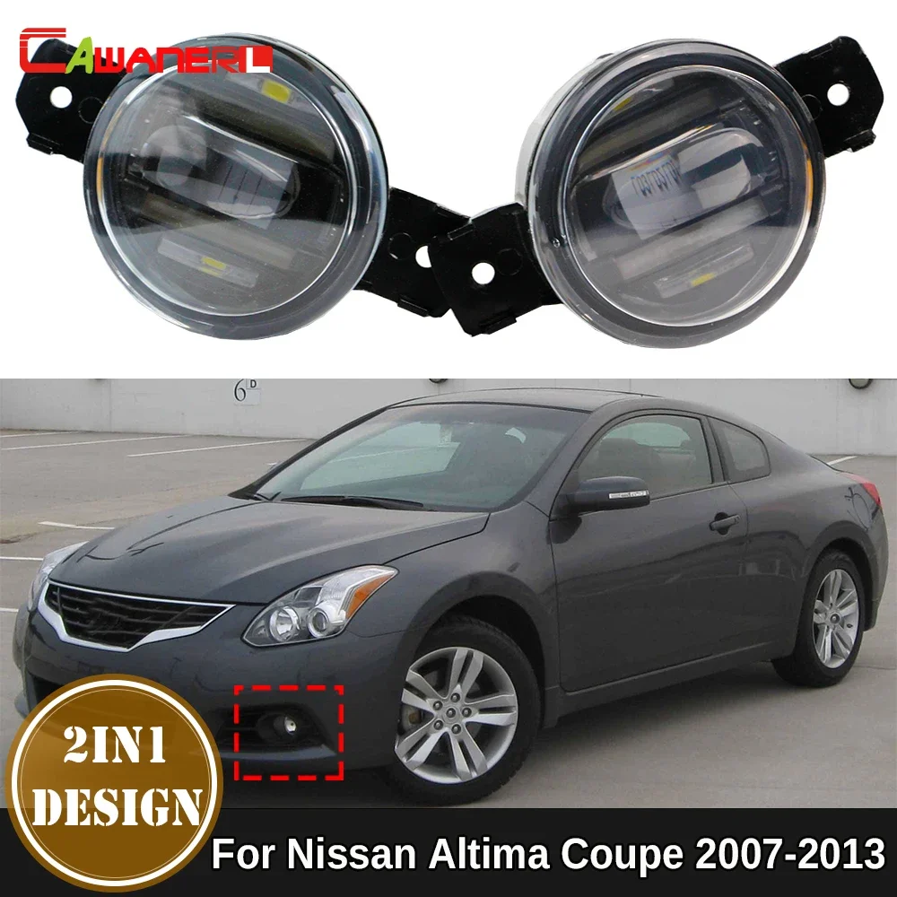 

2IN1 LED Fog Light with DRL Function For Nissan Altima Coupe 2007-2013 Car Front Bumper Fog Daytime Running Lamp Assembly H11