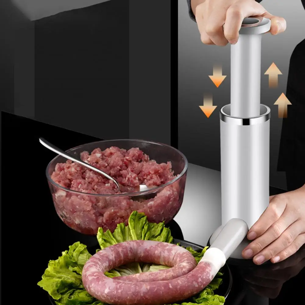 Sausage Roll Maker Lightweight Sausage Stuffer PP Labor Saving  Useful Manul Fast Sausage Filling Maker