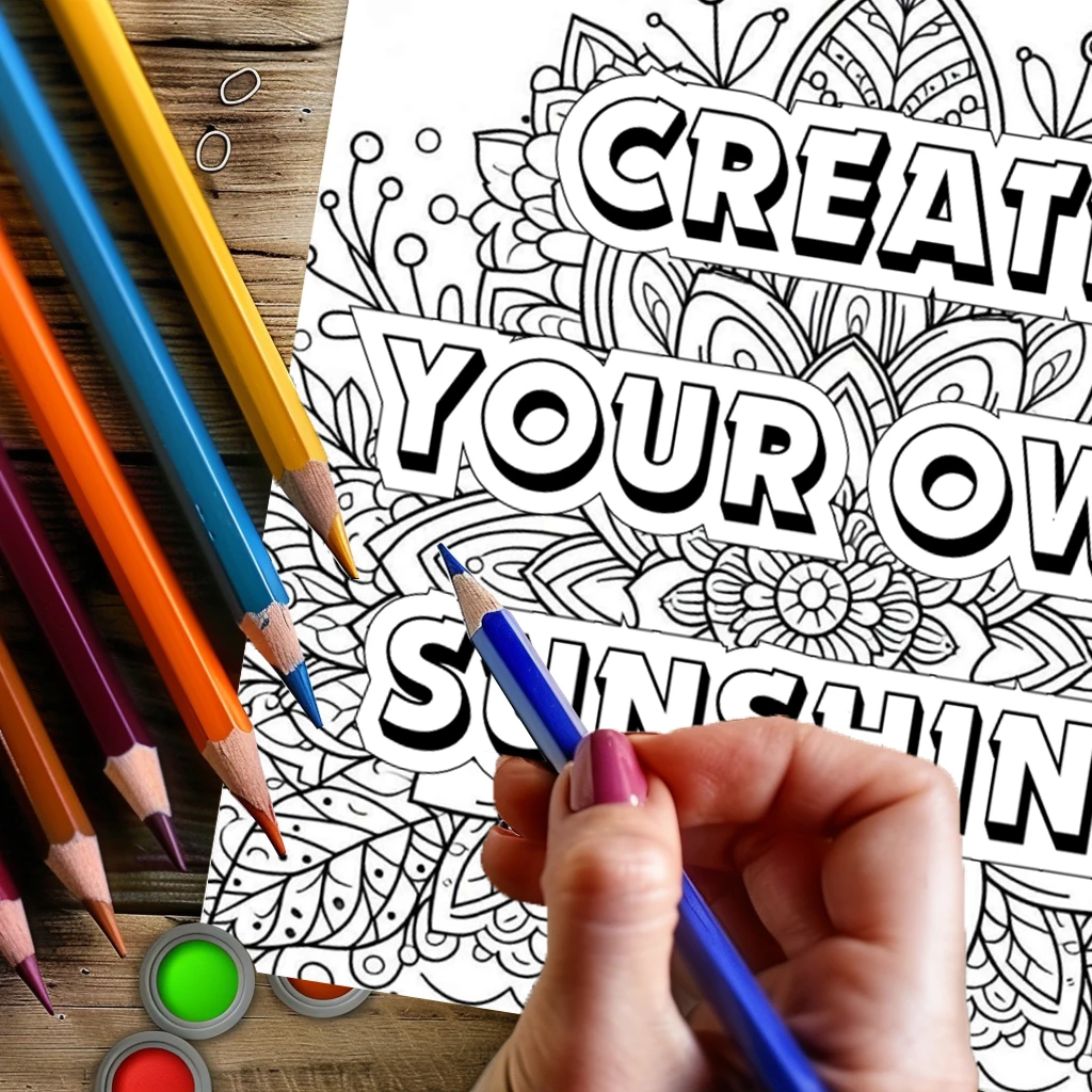 28 Pages Inspirational Coloring Book, Valentine's Day Gifting, Birthday Party Gift, Drawing Supplies, Christmas, Halloween