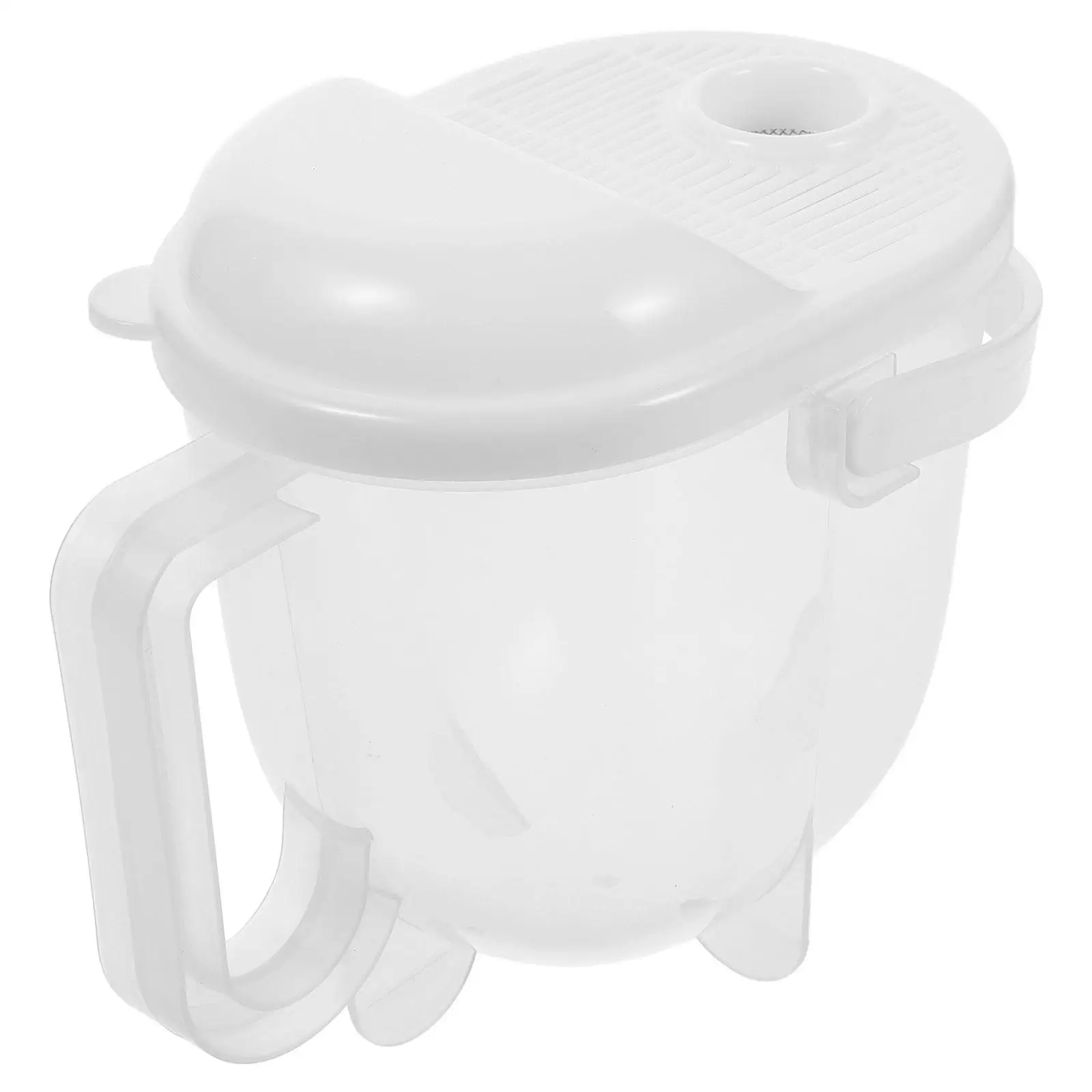 

Rice Drainer Colander Bowl with Lid Handle Washer Basin Filter Pp Cleaning Device Rinser Strainer