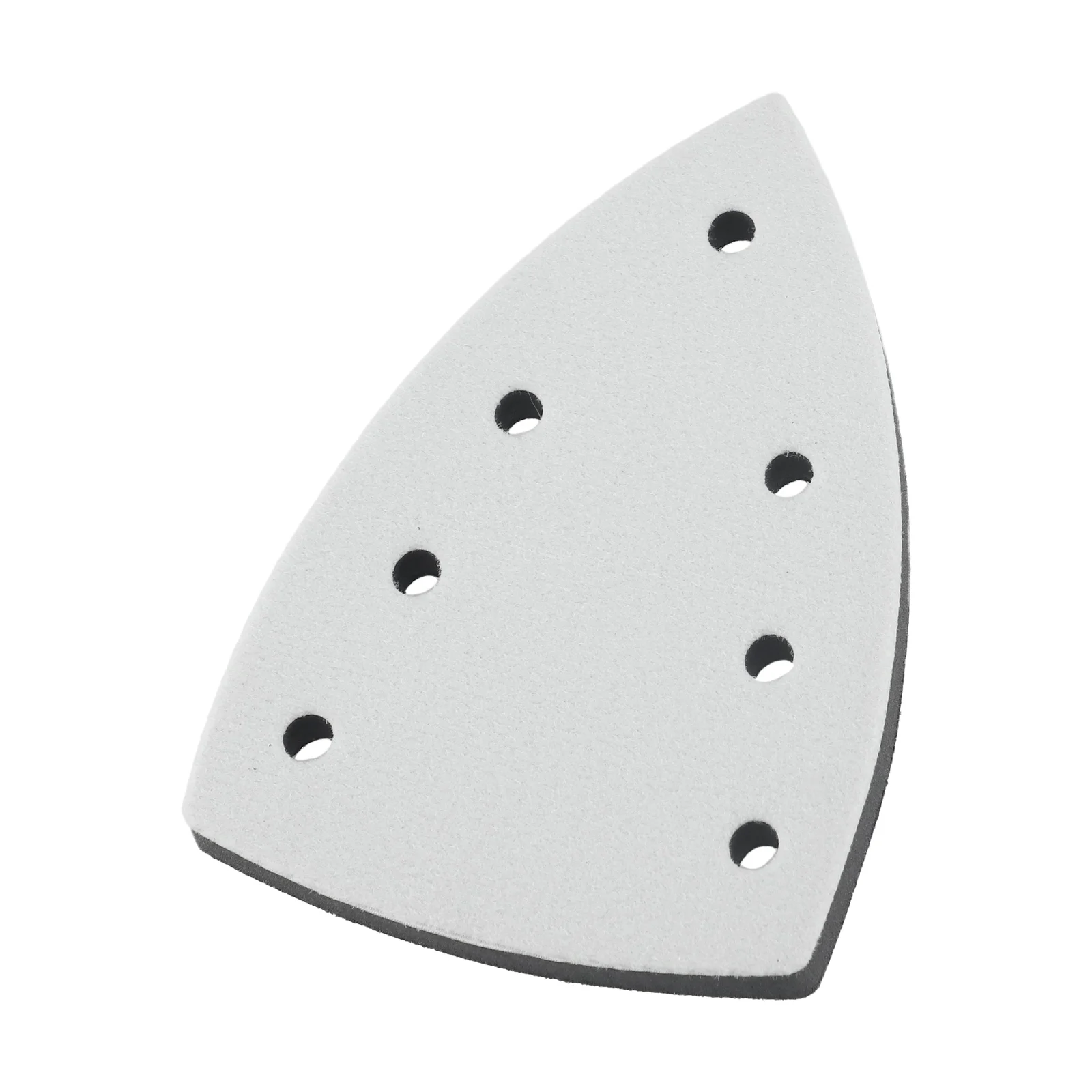 1pc platorello abrasivo Hook And Loop tamponi abrasivi triangolari 7 fori tampone di supporto per carta vetrata tampone di fissaggio per levigatrice utensili elettrici