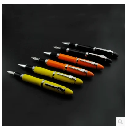 Jinhao 159 قلم حبر ممارسة الخط 0.5 مللي متر مكتب توقيع إيريديوم الذهب القلم ، الذهب والفضة مقاطع القلم القرطاسية هدية القلم