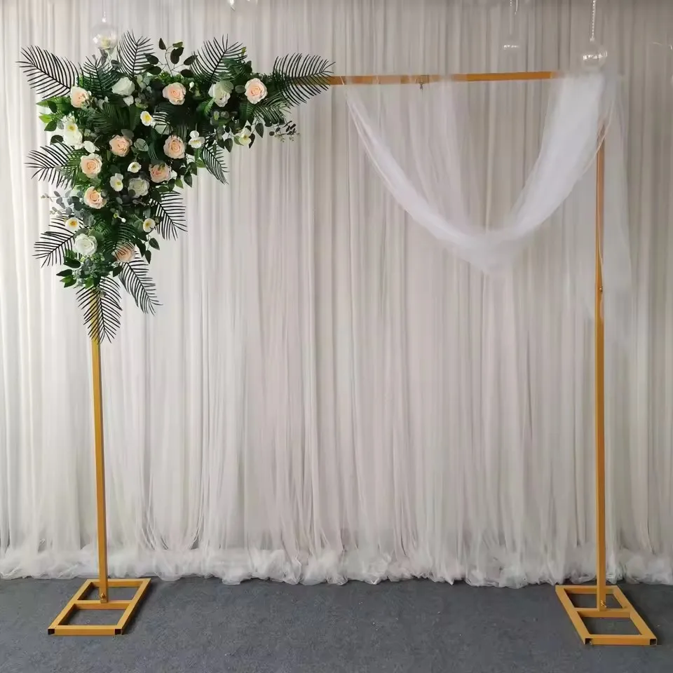 Supporto ad arco 2x2m per palloncini, fiori, piante, luci LED, supporto ad arco in metallo per matrimoni, San Valentino, feste di compleanno