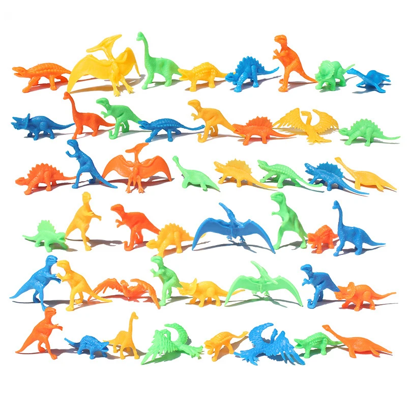 10pcs/lot Batch Mini Dinosaur Model Children's Educational Toys Cute Simulation Animal Small Figures For Boy Gift For Kids Toys