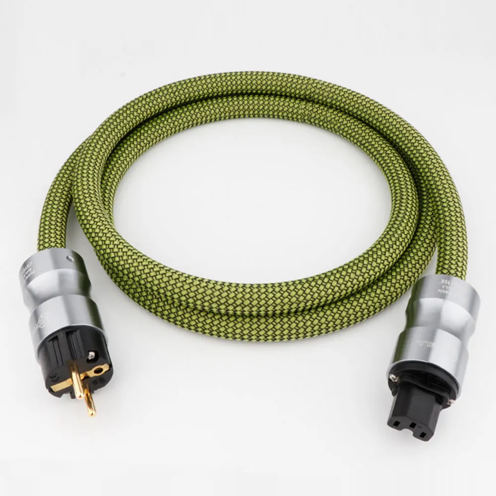 

HI-End Preffair OFC Copper Audiophile Power Cable Cord US/EU Version HIFI Amplifier Cable with Gold Plated Connector Plug