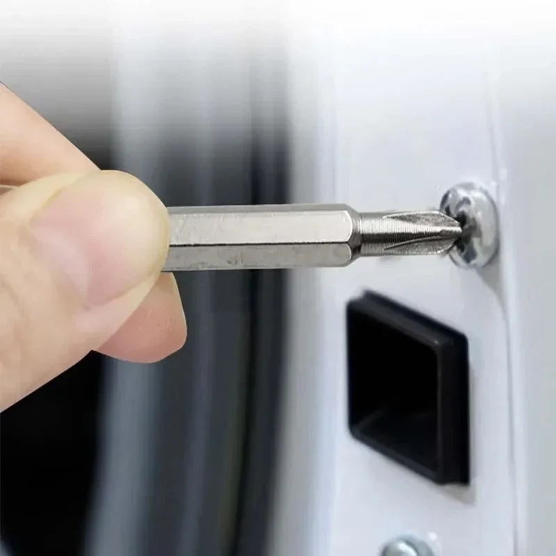 2PCS Portable Phillips Slotted Screwdriver Set Key Ring Keychain Mini Pocket Keyring Cross Screw Driver Repair Tool Gadget Small