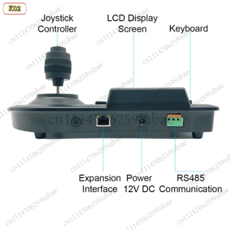 3D Joystick Keyboard Controller for AHD PTZ Speed Dome Camera DVR NVR RS485, Replacement Parts