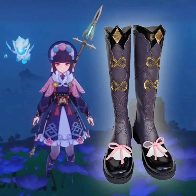 

Genshin Impact Yunjin обувь для косплея аниме Yun Jin высокие сапоги Хэллоуин косплей костюм аксессуары реквизит