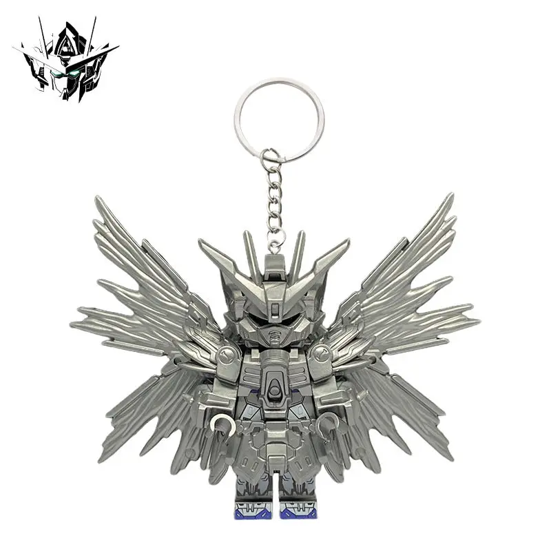 بانداي أنيمي جاندام بنة مفتاح سلسلة ميكا جاندام مفتاح قلادة الملحقات شنقا حقيبة مدرسية الصبي هدية عصرية باردة