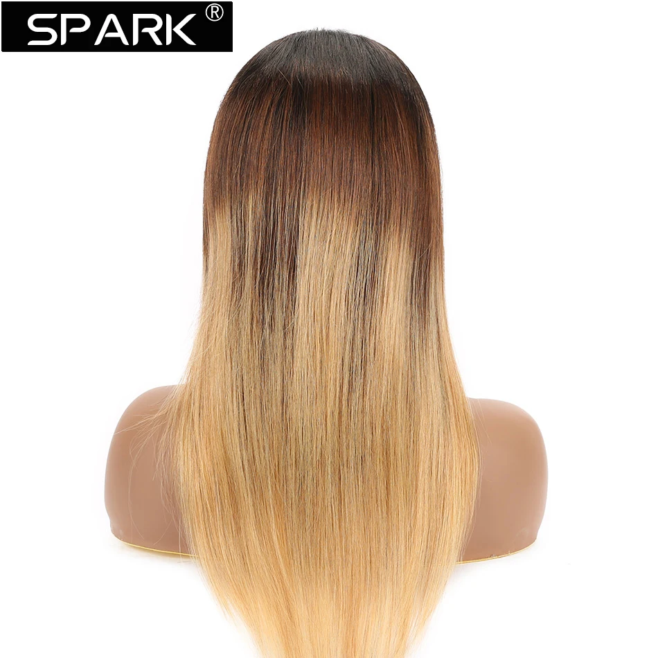 Ombre Lace Front Wig Human Hair Wigs For Women Brazilian Straight Lace Front Wig Ombre Blonde 13X4 Lace Frontal Wig Remy Hair