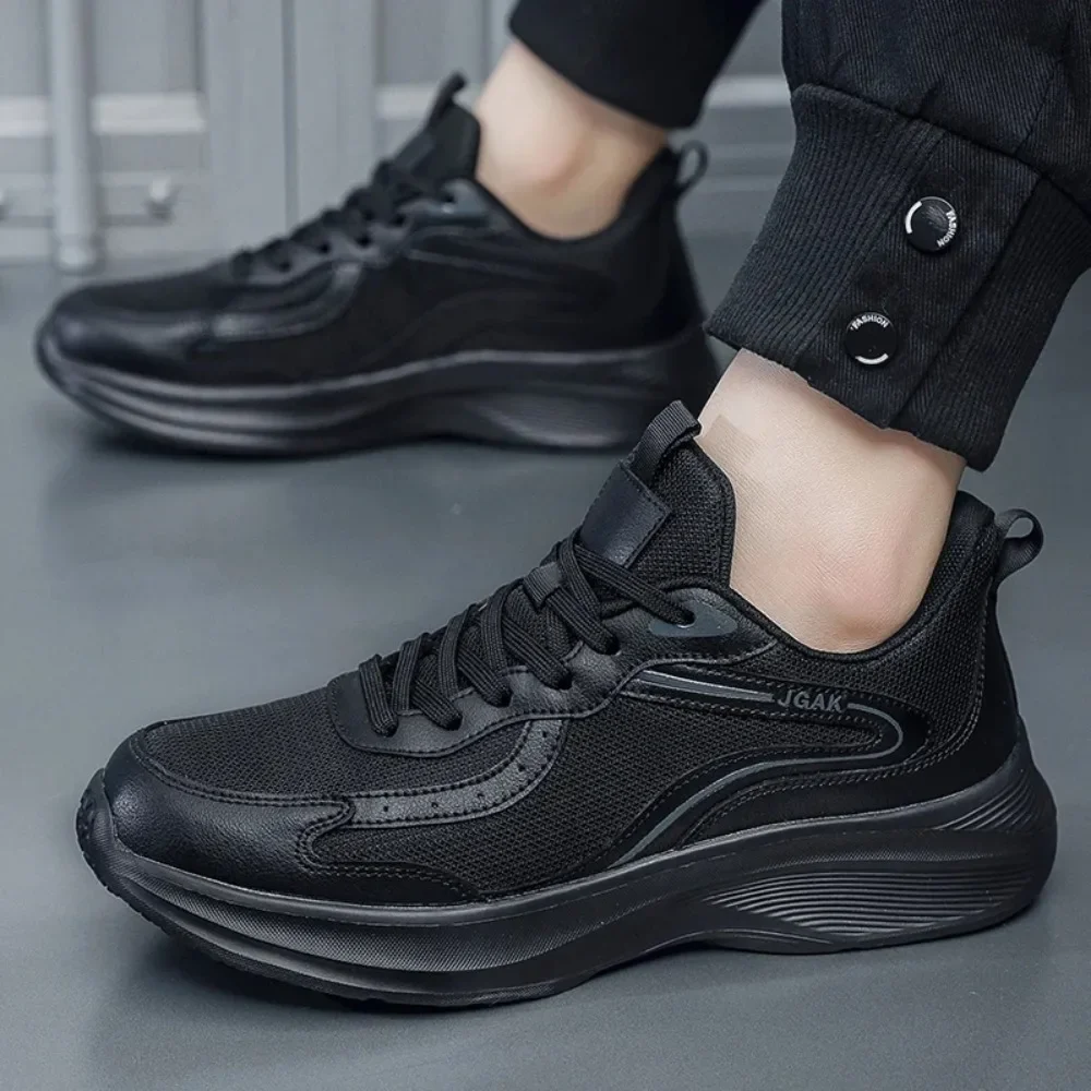 

Мужские повседневные белые кроссовки очень большого размера 50, 49 48 EU Autumn Mesh с дышащей легкой мягкой подошвой — универсальные для занятий спортом и