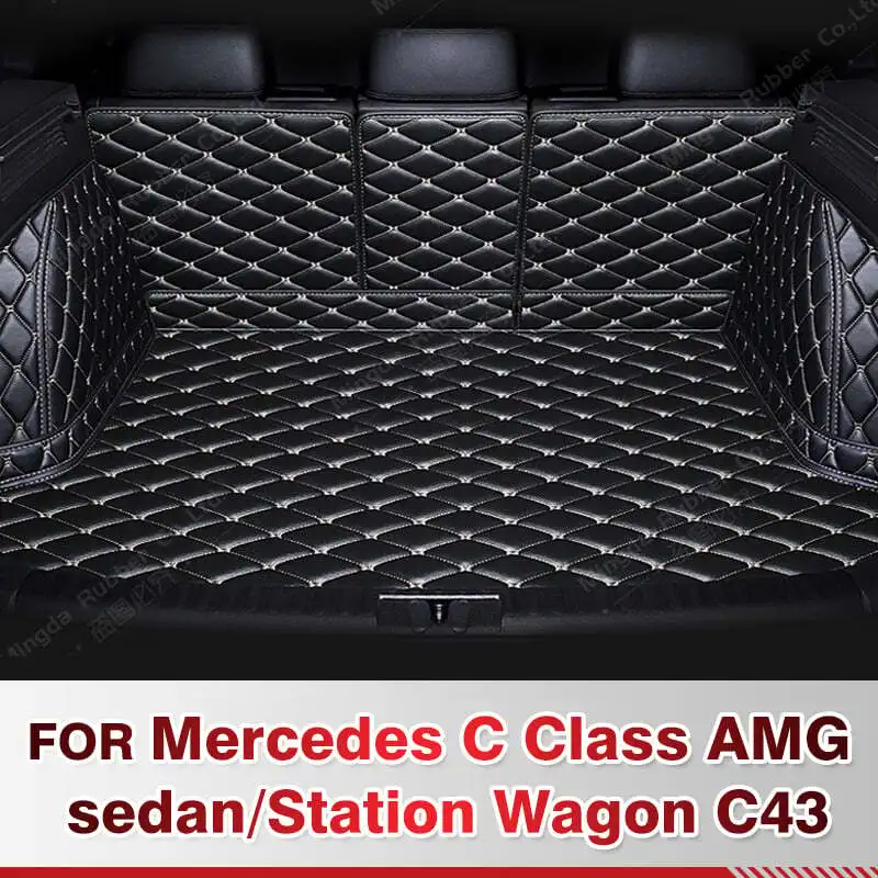 

For Mercedes Benz C Class AMG sedan C43 Station Wagon Auto Full Coverage Trunk Mat Car Cargo Liner Interior Accessories