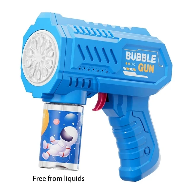 Kinderen 10-gaats elektrisch bellenpistool Automatische zeepblazer met licht Zomer Outdoor Party Games Bellenmachine voor jongens en meisjes