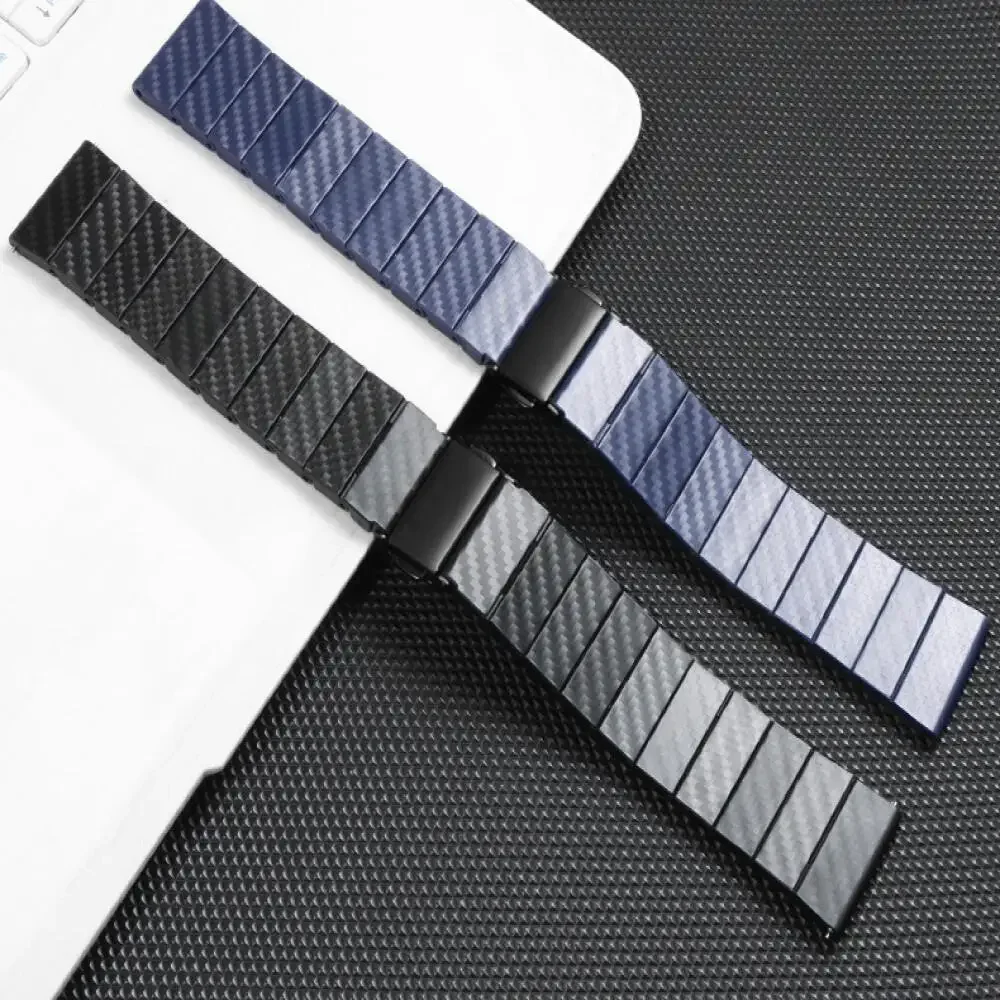 Ремешок для часов из углеродного волокна 20 мм 22 мм для Amazfit Balance 2/Active 2, квадратный браслет для Amazfit Bip 6/5/3/3Pro/GTR GTS 4 3 2, ремешок