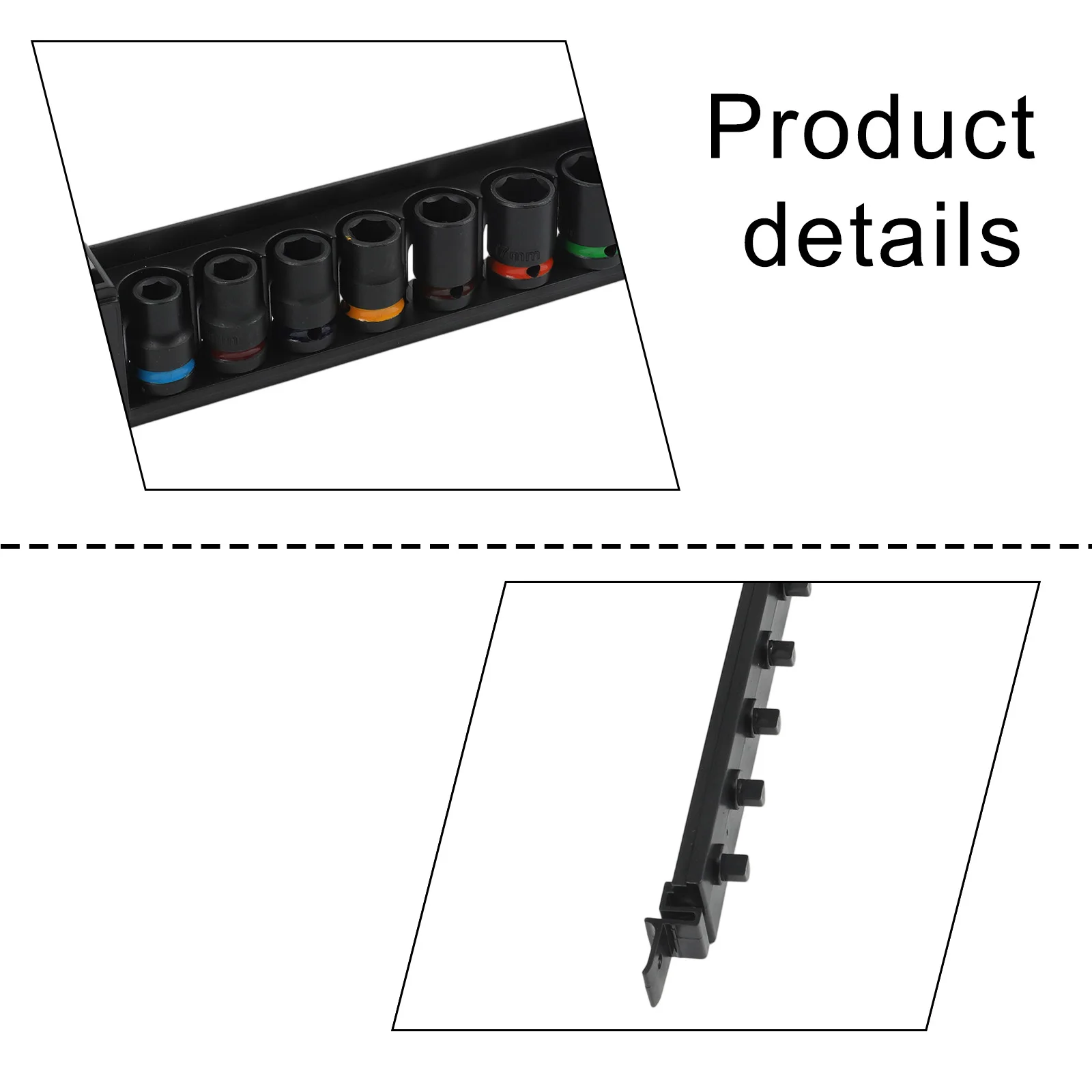 10PCS 10-24mm High Strength For Impact Sockets for 1/2in Drive Chromium Vanadium Steel with Swivel and Color Coding