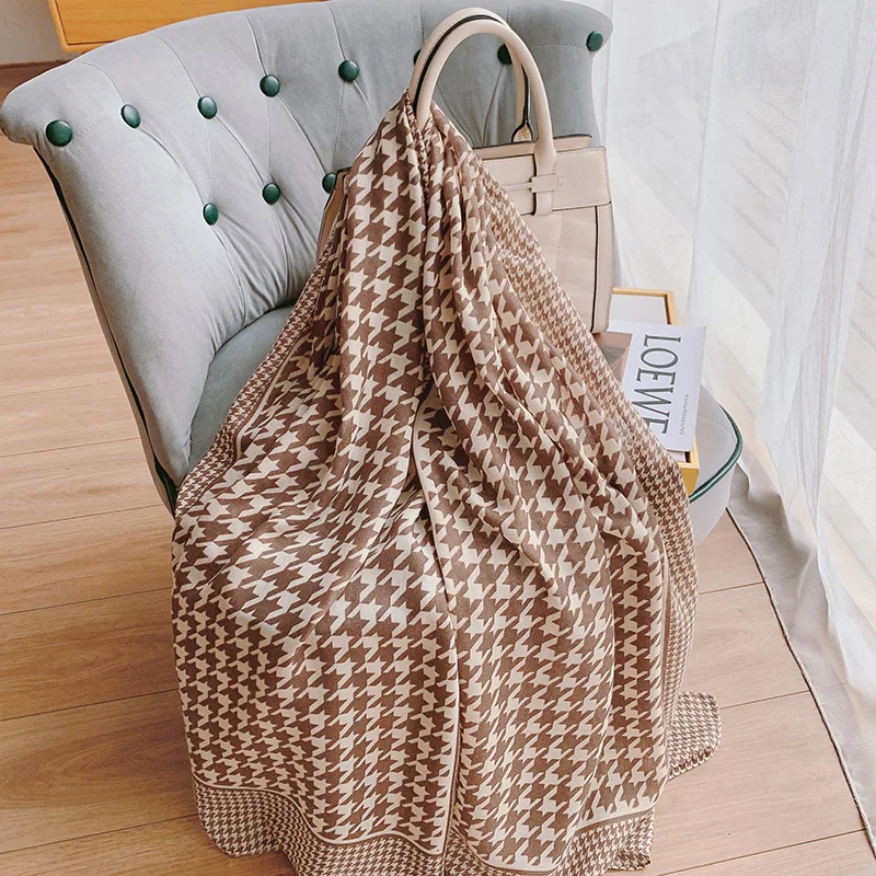 1 pcs 90x180cm cotton and linen Women Scarf Square Lady's Neck Hair Scarves Design Printed Head Kerchief Fashion Girl Scarfs