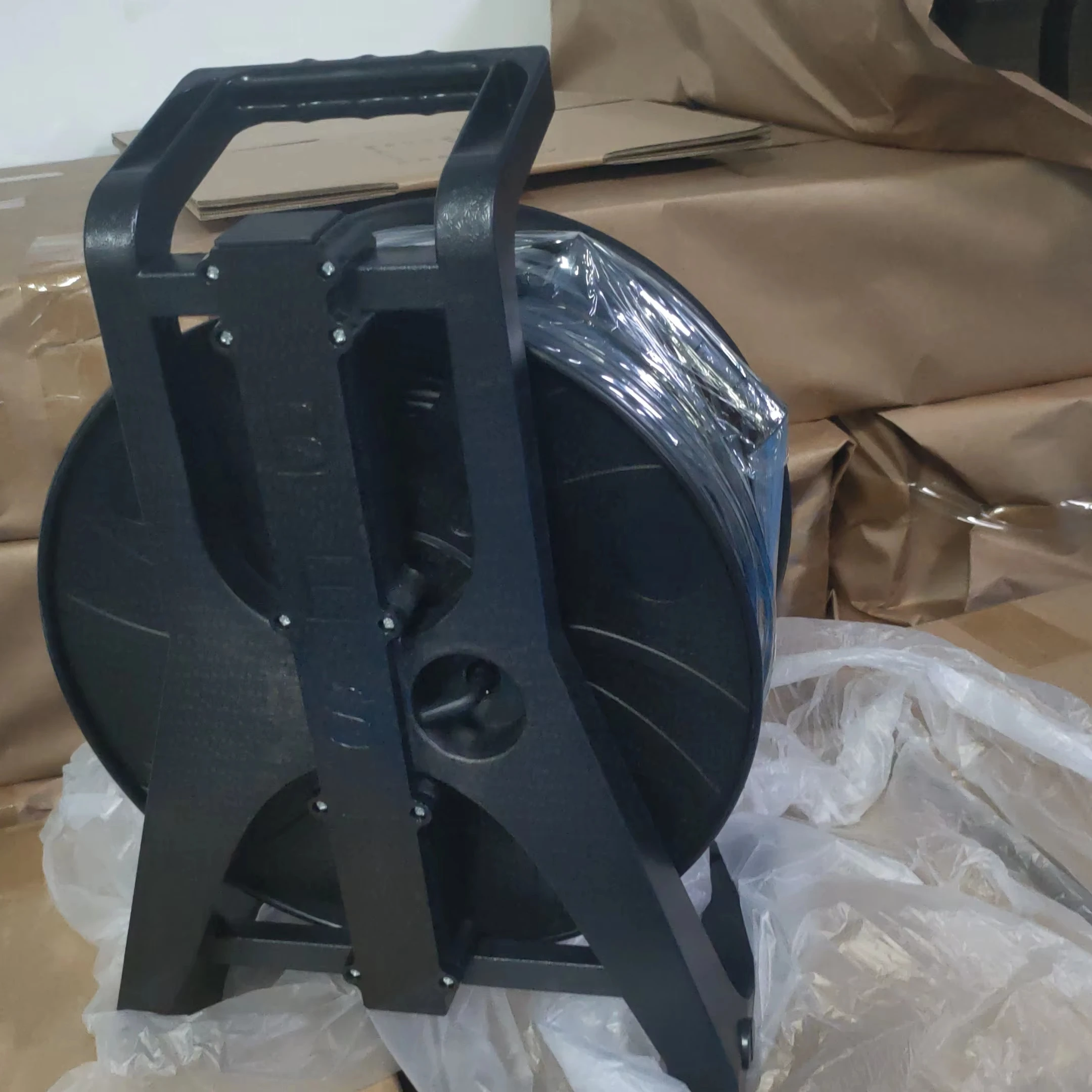 Plastic Cable Reel Portable HD MI 4K 60HZ  Cable Drum 200m length
