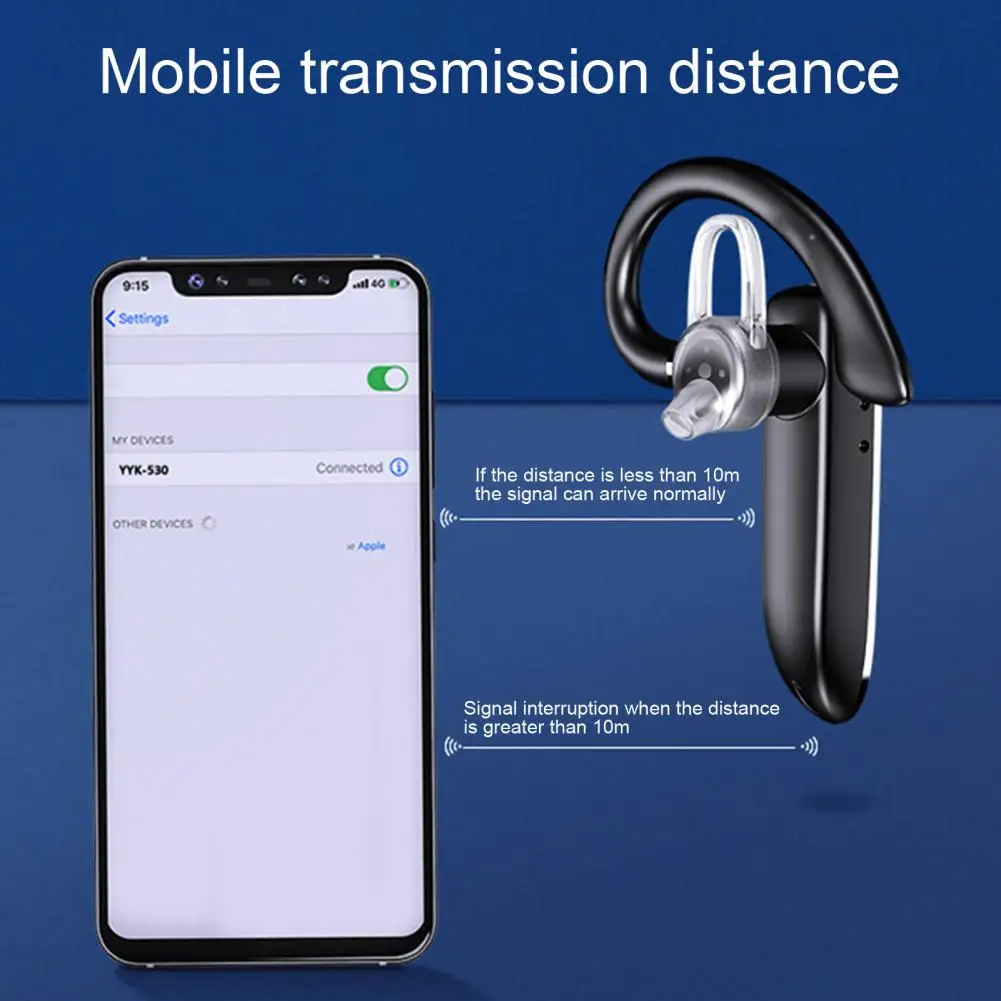 YYK-530-2 Wireless Earphone Ear Hook ANC Noise Canceling Ear Hook Headset Bluetooth Earphone Wireless Business Headphone