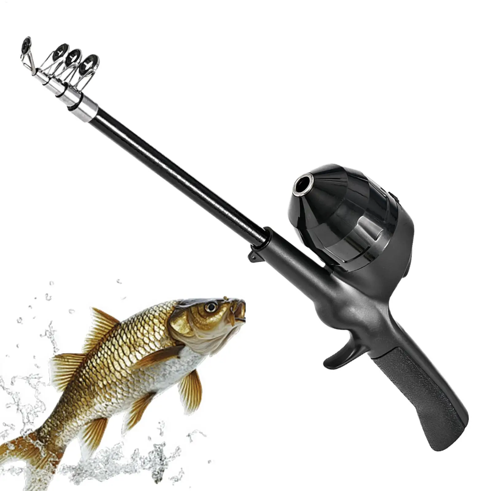 

Удочка для рыбалки, портативная эргономичная ручка, комбинированная удочка и катушка для детей, для мальчиков и девочек, детей, окунь, форель, сома