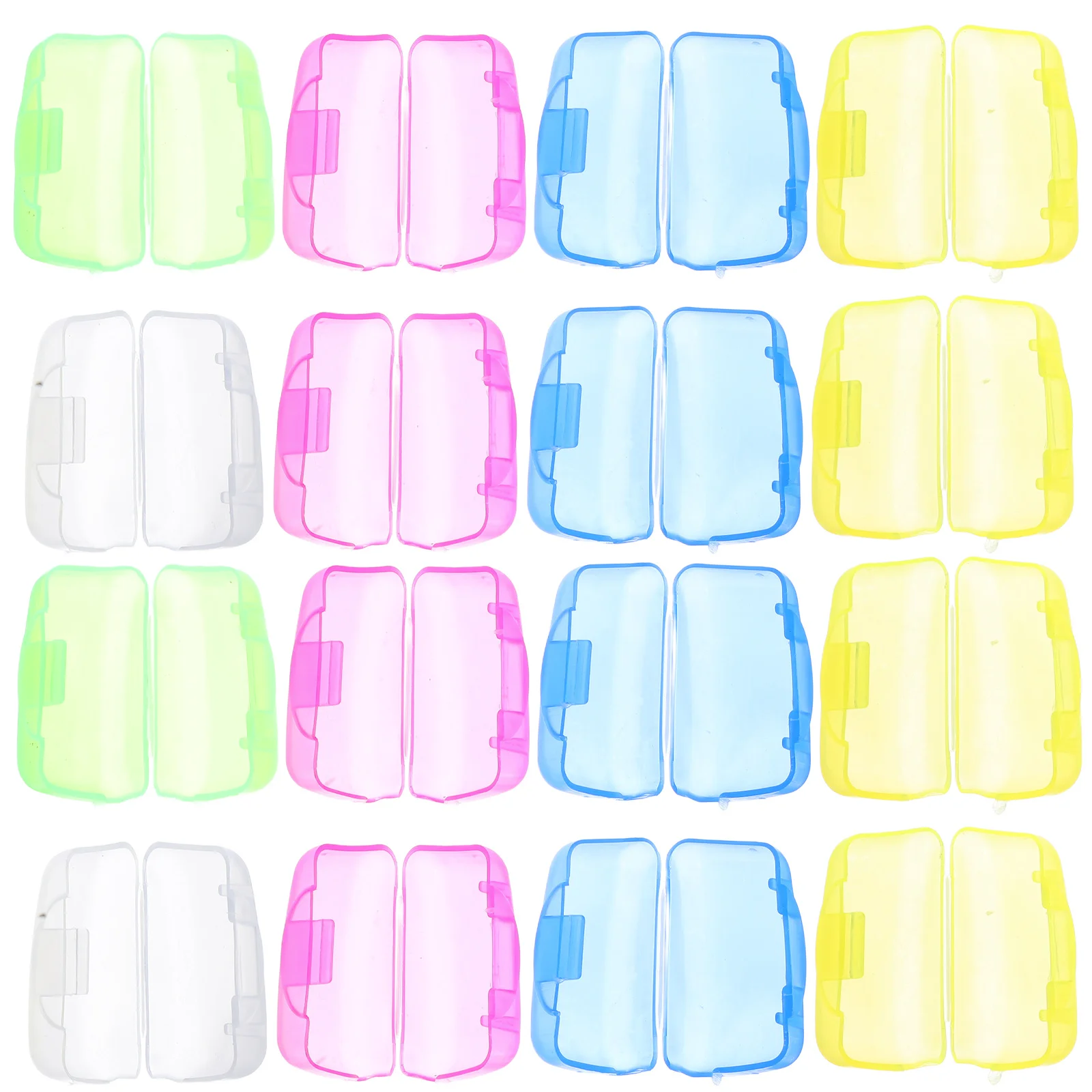 

20Pcs Toothbrush Head Covers Protective Travel Case Dustproof Toothbrush Head Protector Portable Brush Cover for Travel School