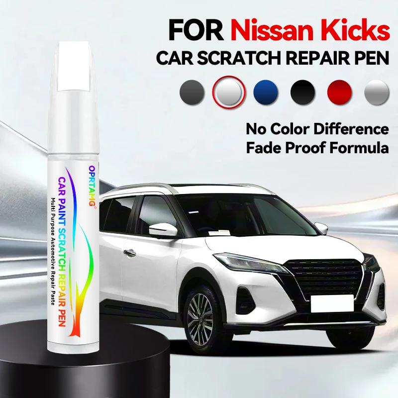 

Карандаш для ремонта краски, средство для удаления царапин, аксессуары для авто DIY, черный, белый, серый, серебристый, оранжевый, красный для Nissan Kicks 2017-2025 P15
