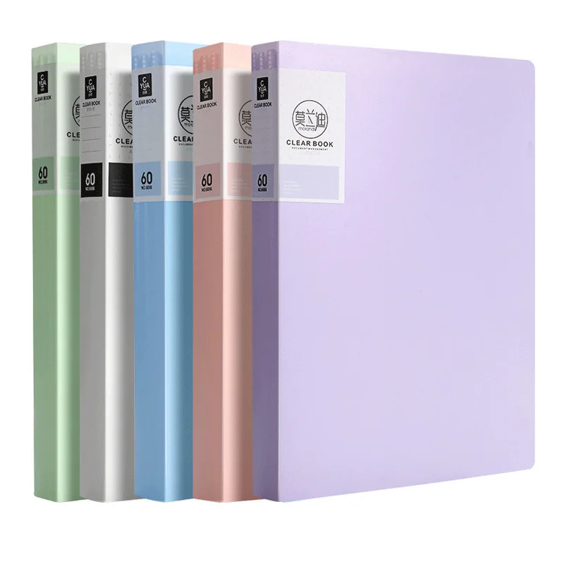 

Transparent A4 Page Insert File Folder Plastic PP Exam Score Sheet Music Clip 30 Pages 40 Pages 60 Pages Office School Supplies