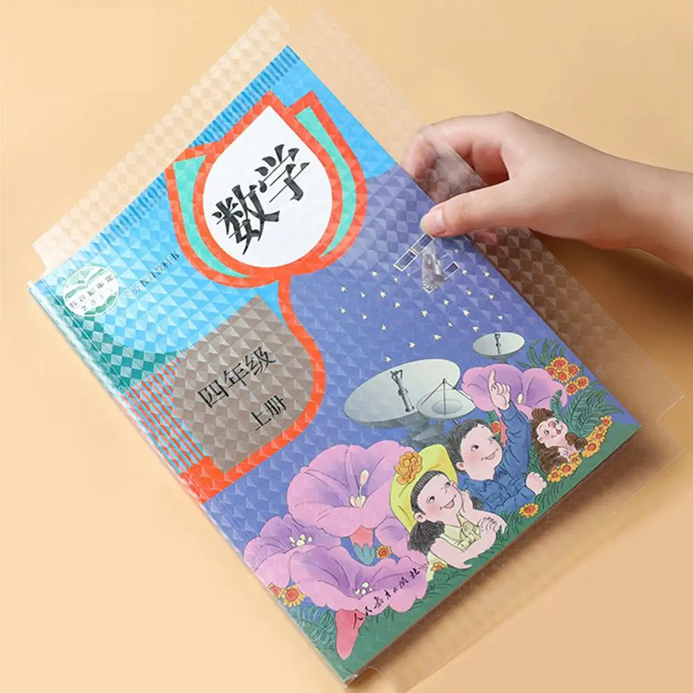 Self-Adhesive Book Protective Covers 10PCS S/M/L Waterproof Book Wrapper Transparent For School Student Textbook Skin Sleeve