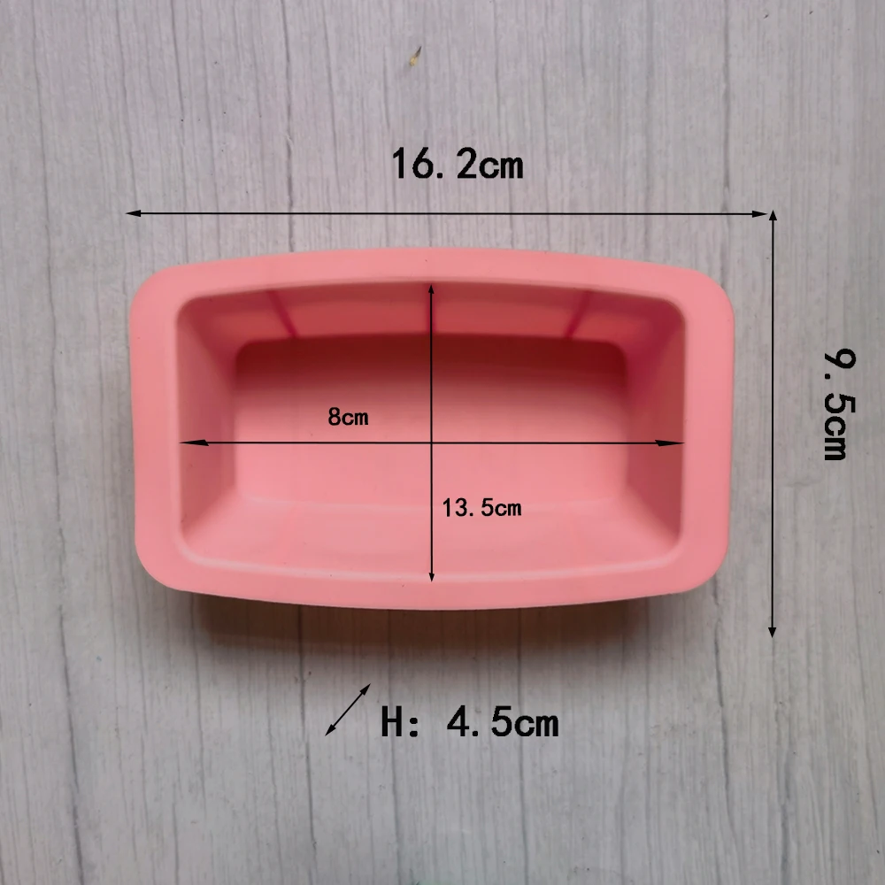 1pc Mini Toast Silicone Mold Rectangular Cake Pan Cheese Cake Mold Bake Mold Bread Baking Tray