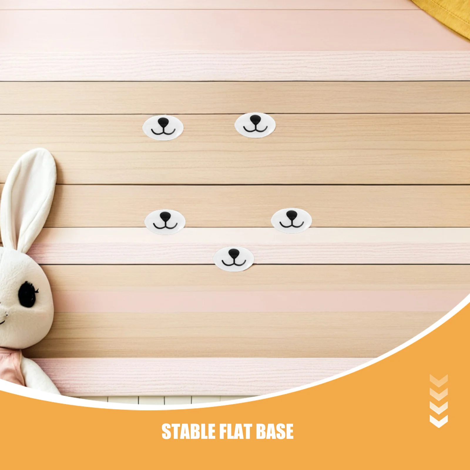 200 Pezzi di Naso di Sicurezza Fatto a Mano all'Uncinetto, Base Piatta Ovale per Riparazione Orsacchiotti, Accessori per Artigianato, Kit Fai-da-Te per Animali di Peluche