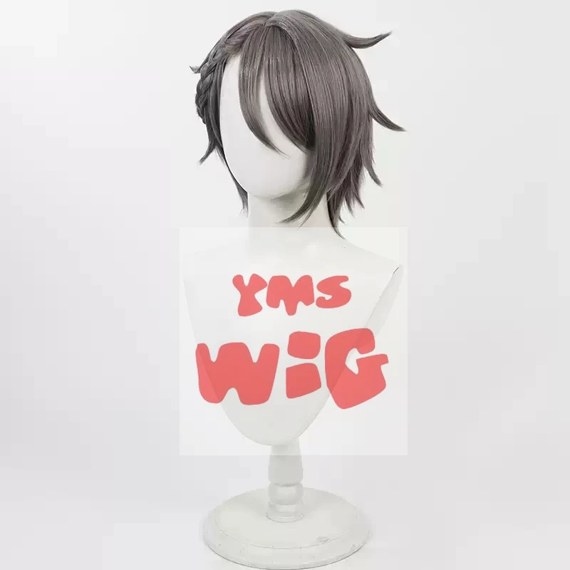 프린세스 프린세스 프린세스 프린세스 엔지 코스프레 가발, 짧은 내열성 합성 헤어, 할로윈 파티