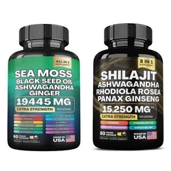 8 In 1 Organic SHILAJIT Capsules All In 1 See Moss Capsules Health Support