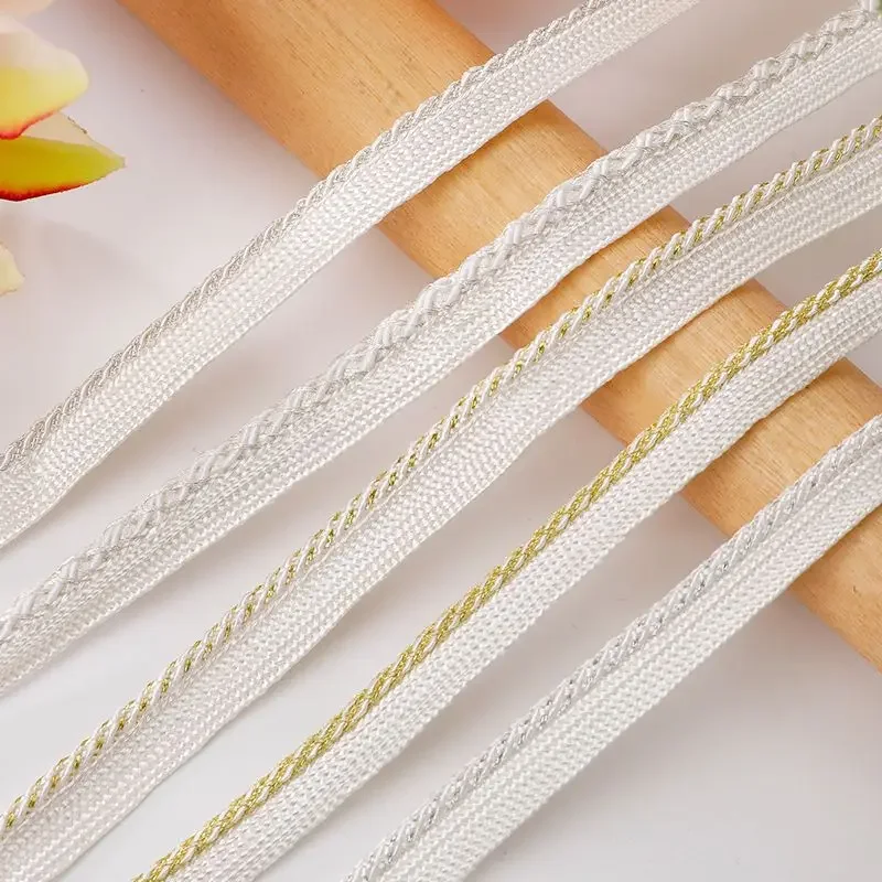 

5 метров/16,4 футов в упаковке: новая кружевная тесьма для аксессуаров для одежды, рукоделия, свадебных платьев и нейлоновых кружевных изделий