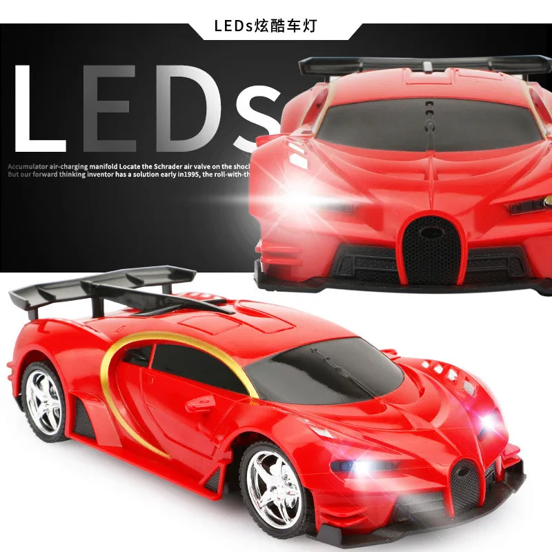 RC Cars 1:18 Simulation Four-way Bugatti Children\'s Toy car Anti-fall Anti-collision Charging Toy Sports Car Children\'s Gift