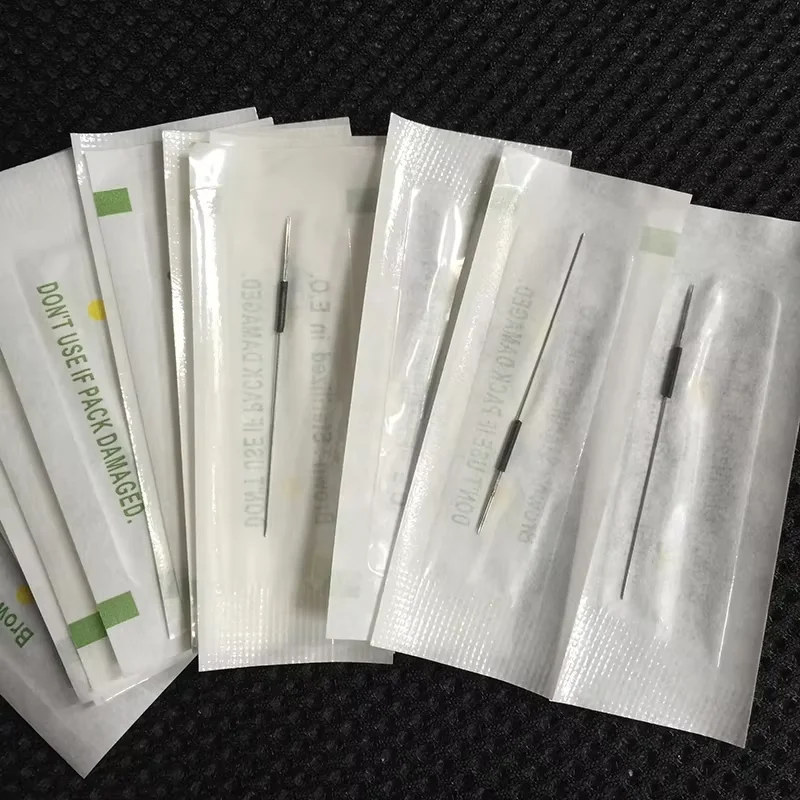 Microblading Tattoo Needles 1R/3R/5R/5F/7F with Tips (50pcs Each) Permanent Makeup Machine Needle Caps for Eyebrow & Lip Tattoo