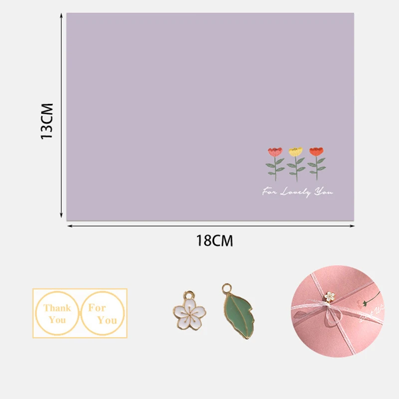 Stationery Envelope Set Letter Paper Small Business Supplies Postcard Giftbox 150g Paper Message Packaging Invitations Wedding