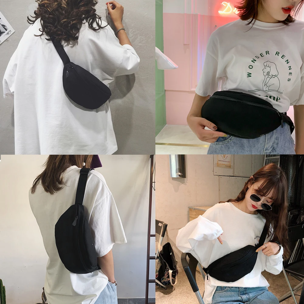 Trend Wallsl Pattern Waist Bag Chest Bag Unisex Student Printing  Leisure Sports Fanny pack Wild Bum bag