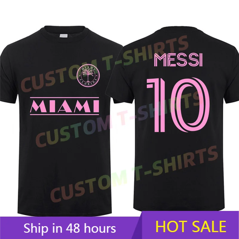 

2025 Men T Shirt Casual Miami Team Massi 10 T-shirt Graphic Summer Short Sleeves 100% Cotton S-3XL