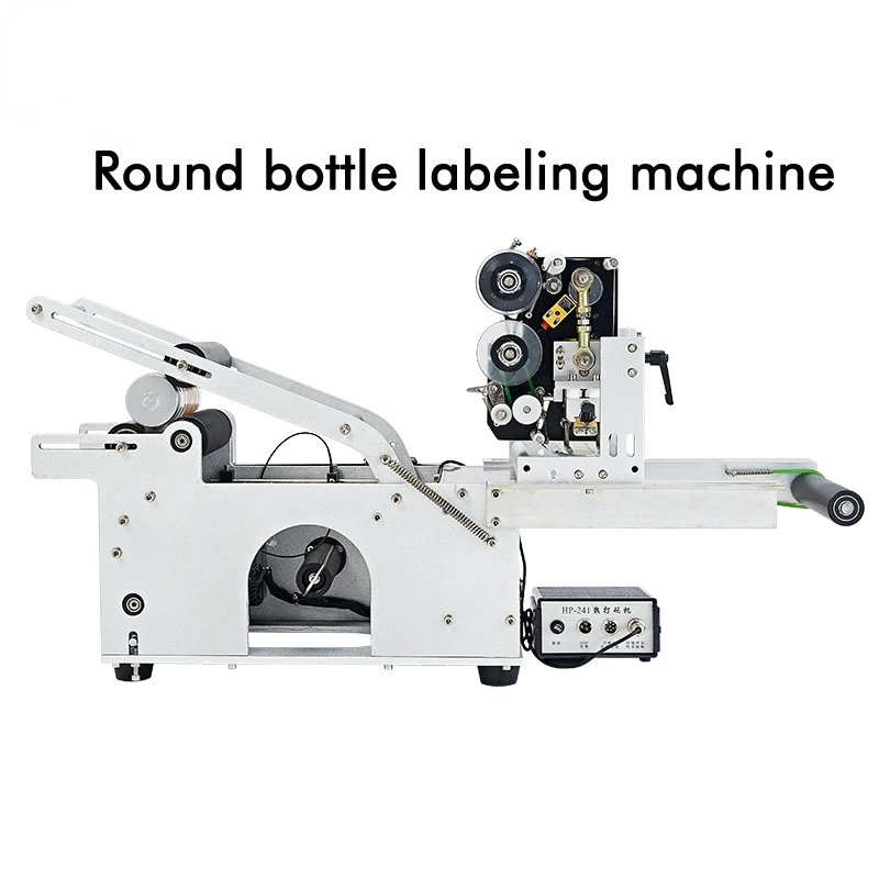 

Round Bottle Labeling With Coding Machine Round Bottle Labeling Machine 110/220V